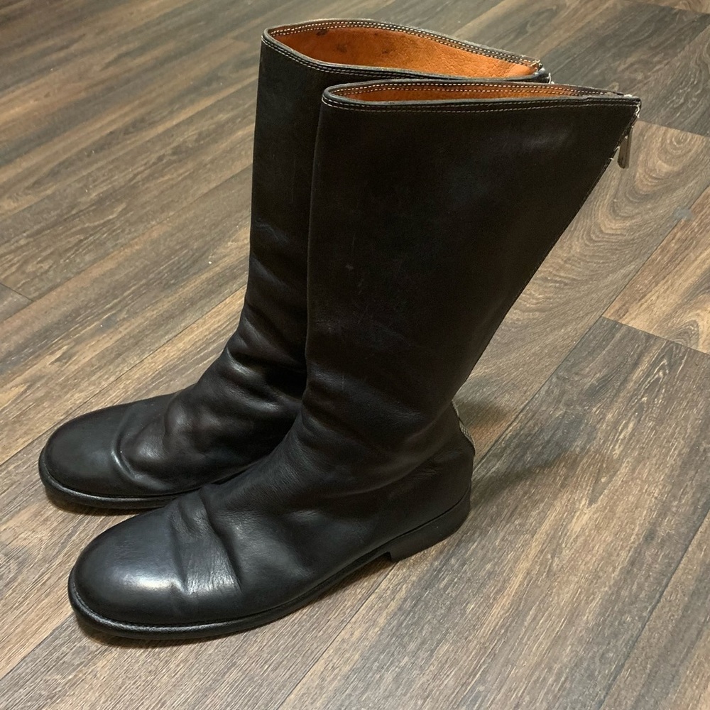 Guidi 989 Horse Leather Vintage Backzip Black Boots (REAR FIND) Size: 44 - Picture 6 of 15